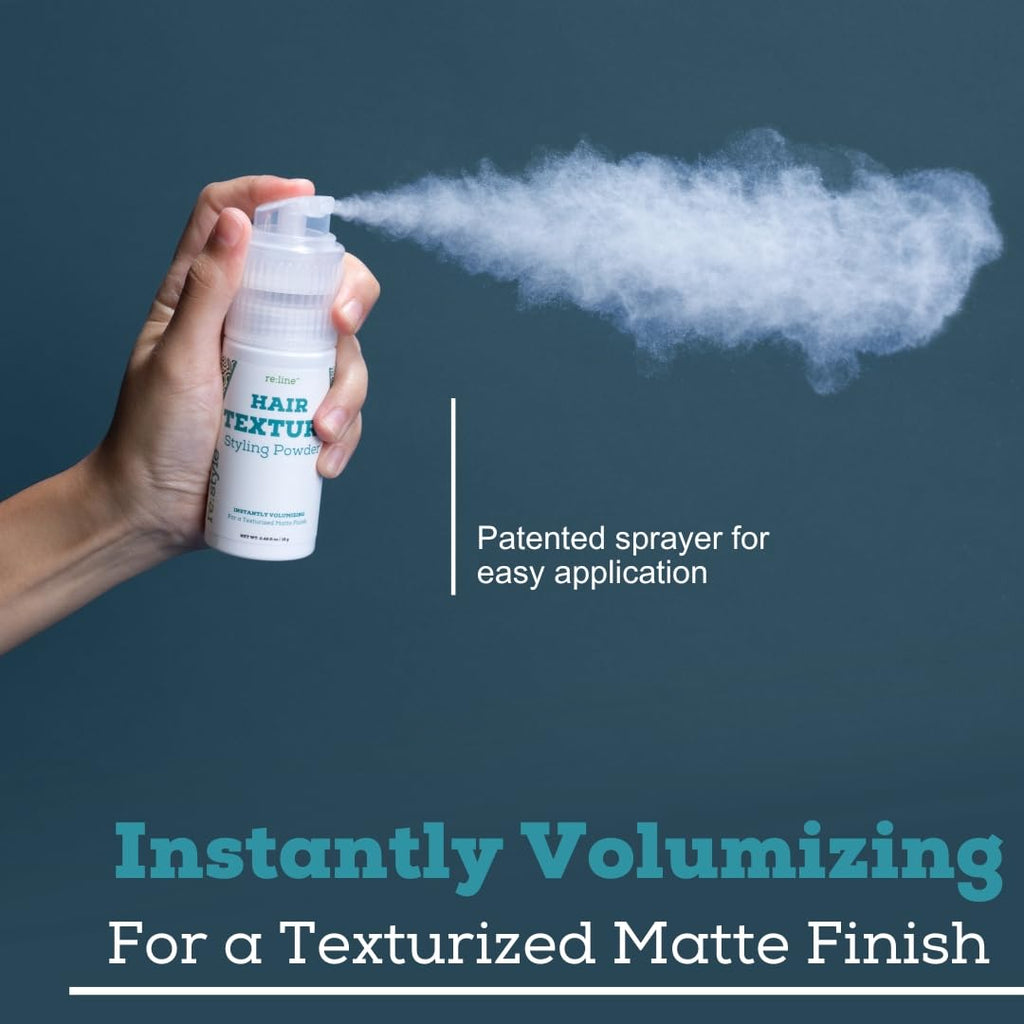 Hair Texture Styling Powder Natural Matte Hairstyle for Texturizing and Volumizing Spray Powder Root Lifting Powder for Men and Women for Straight, Curly, or Wavy Hair Mattifying and Thickening