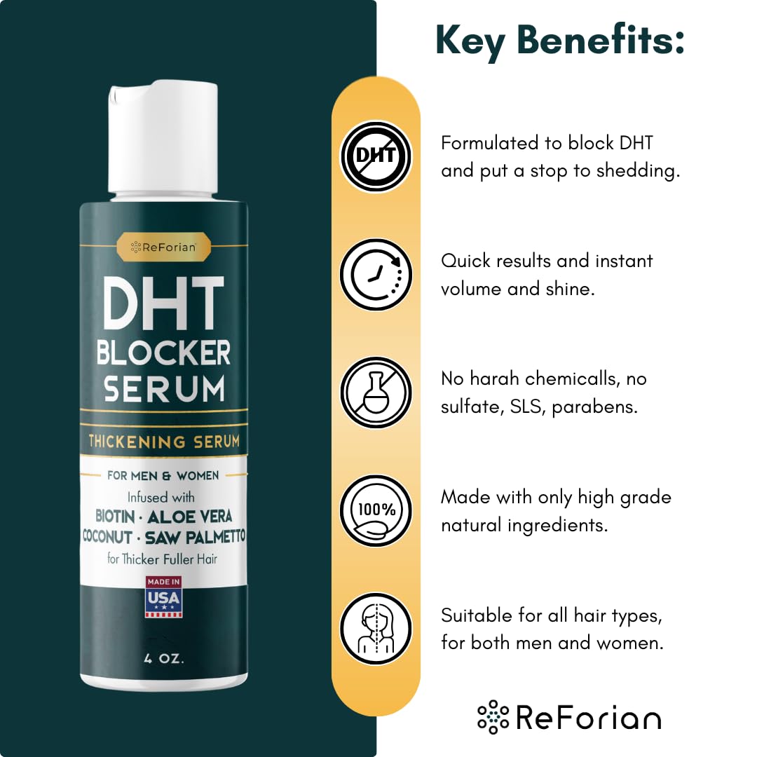 Paisle Botanics Hair Growth Serum for Hair Loss & Regrowth for Women & Men, Natural Biotin Thickener for Fine Hair, DHT Blocker, Cruelty, Sulfate & Paraben Free, 4 oz