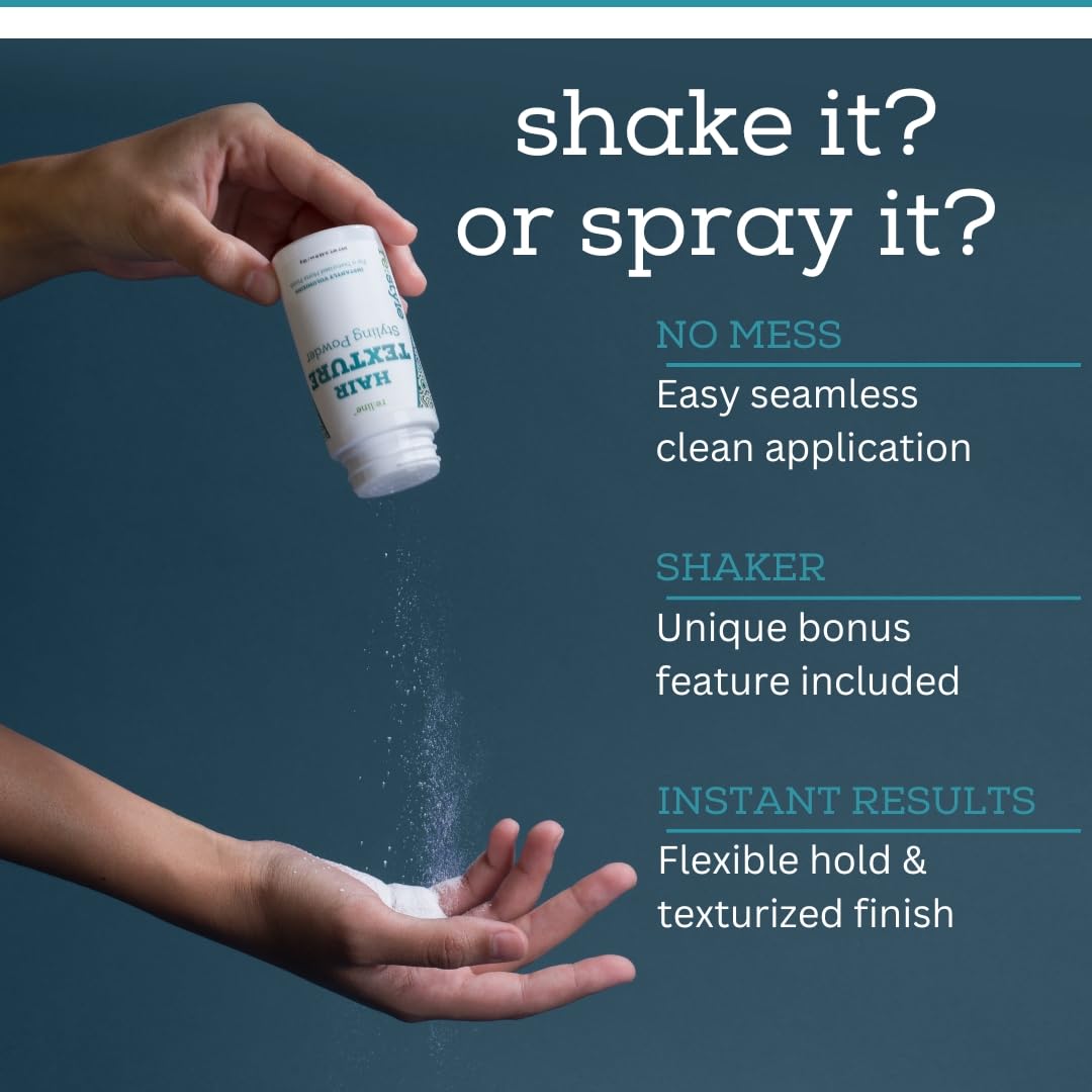 Hair Texture Styling Powder Natural Matte Hairstyle for Texturizing and Volumizing Spray Powder Root Lifting Powder for Men and Women for Straight, Curly, or Wavy Hair Mattifying and Thickening