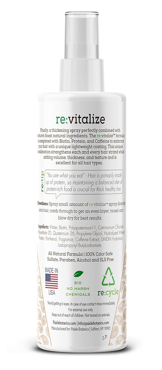 NATURAL Volumizer with CAFFEINE for Thicker, Fuller Hair in Seconds