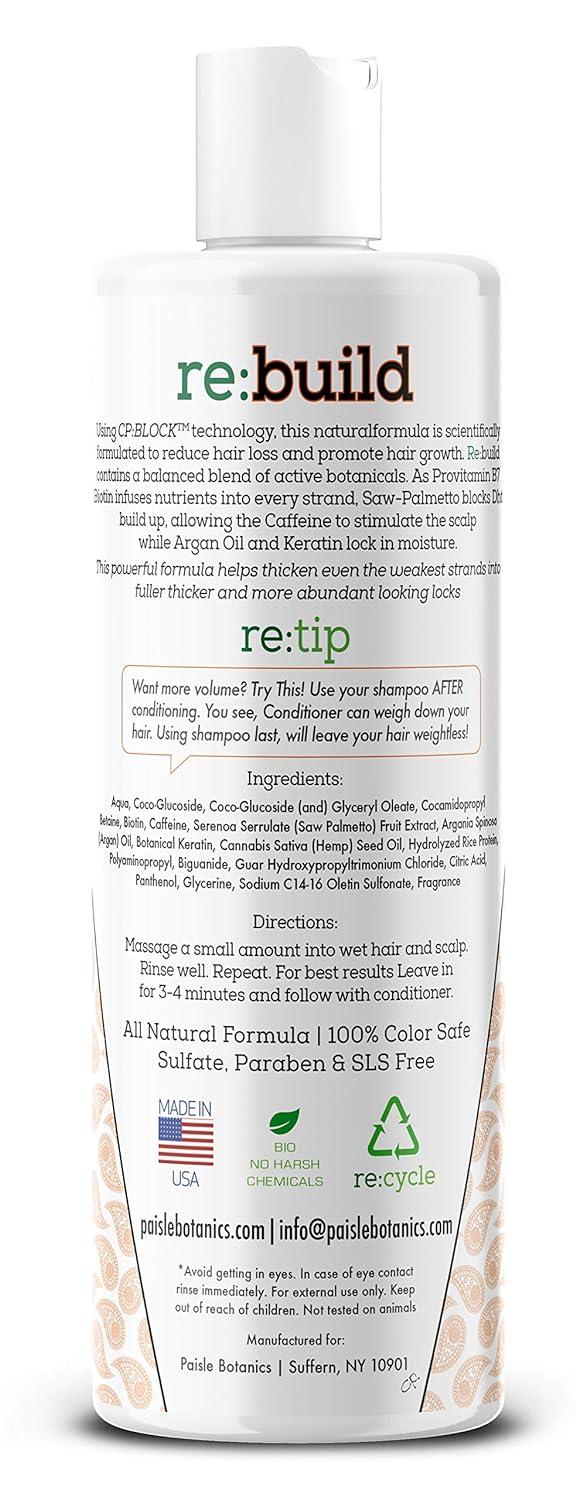 Volumizing Biotin Hair Loss Shampoo Volume Shampoo for Hair Growth All Natural Thickening for Thinning Hair Loss Treatment Sulfate Free for Color Treated Hair for Women & for Men