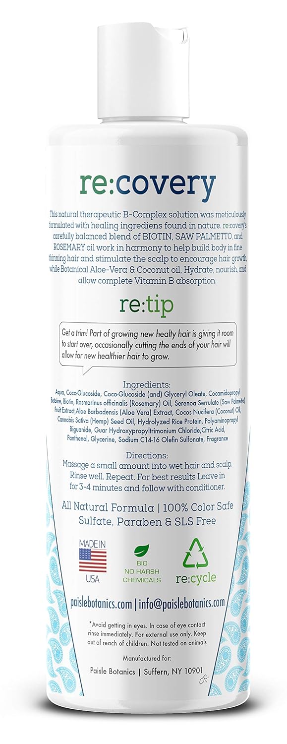 Biotin Shampoo and Conditioner for Hair Growth, Thinning Hair Treatment - NATURAL, Sulfate Free, for Men and Women (THICKENING SHAMPOO AND CONDITIONER)