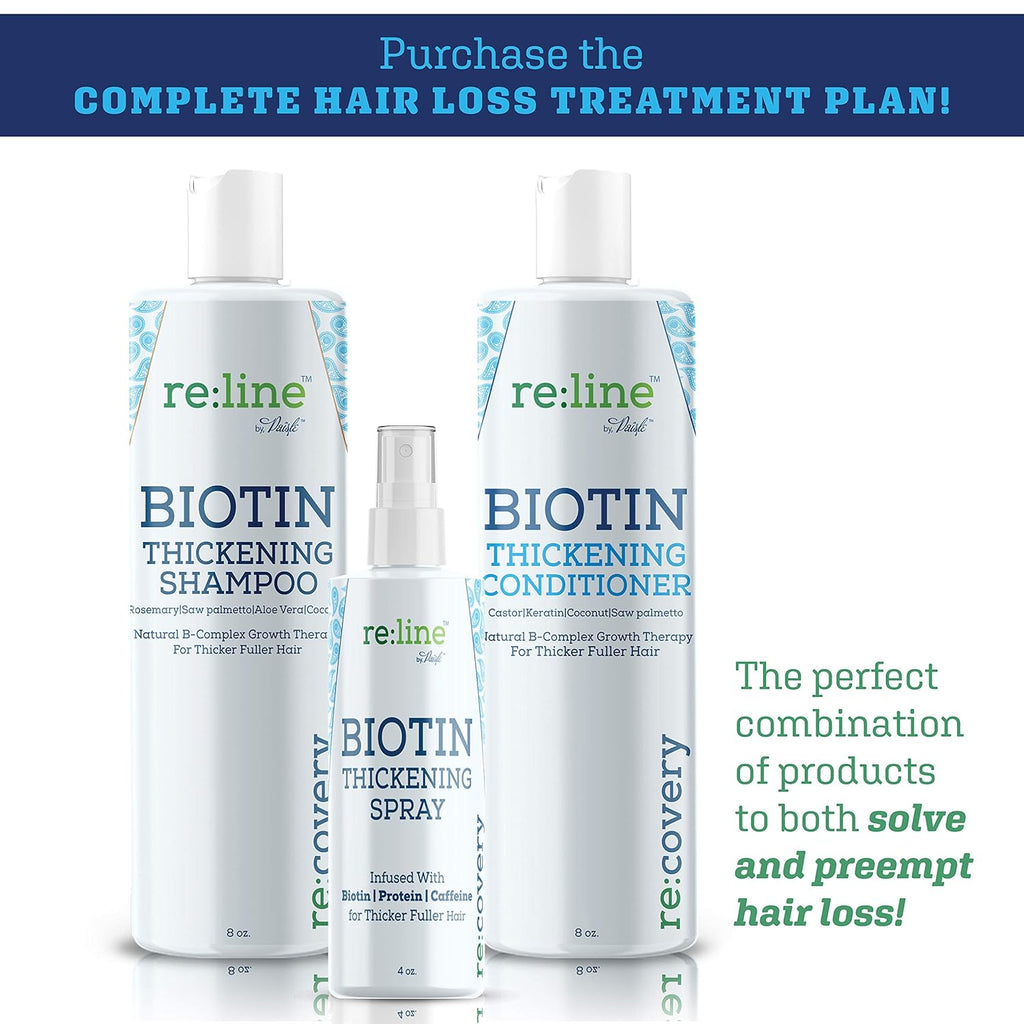 Biotin Shampoo and Conditioner for Hair Growth, Thinning Hair Treatment - NATURAL, Sulfate Free, for Men and Women (THICKENING SHAMPOO AND CONDITIONER)