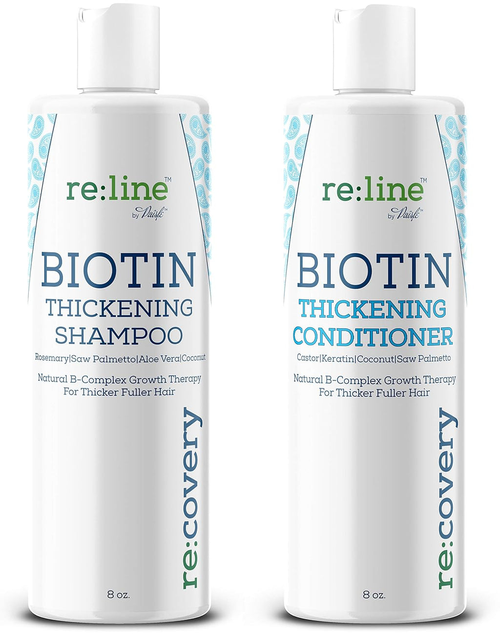 Biotin Shampoo and Conditioner for Hair Growth, Thinning Hair Treatment - NATURAL, Sulfate Free, for Men and Women (THICKENING SHAMPOO AND CONDITIONER)