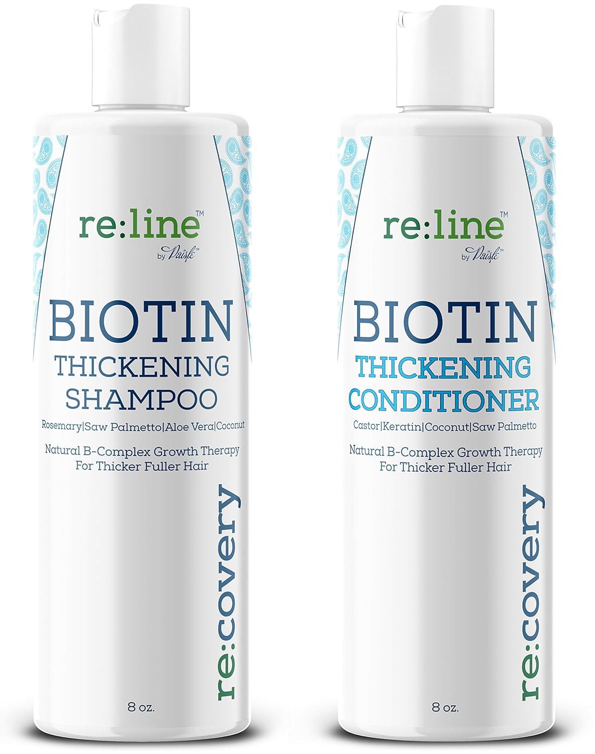 Biotin Shampoo and Conditioner for Hair Growth, Thinning Hair Treatment - NATURAL, Sulfate Free, for Men and Women (THICKENING SHAMPOO AND CONDITIONER)